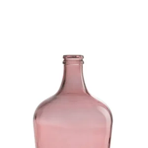 J-Line Vaas Fles Glas Terra Medium - 42.00 cm hoog