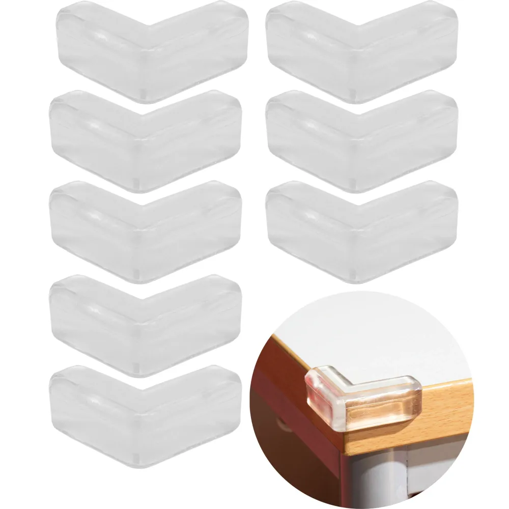 8x Kantenschutz Eckenschutz Tisch Möbel Kinder Baby Schutz Ecken Kanten Gummi Set