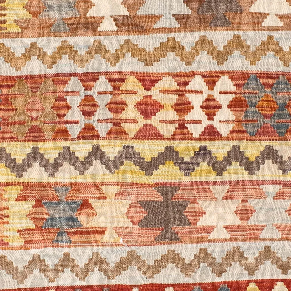 Kelim Teppich - Oriental 200 x 92 cm - hellbraun