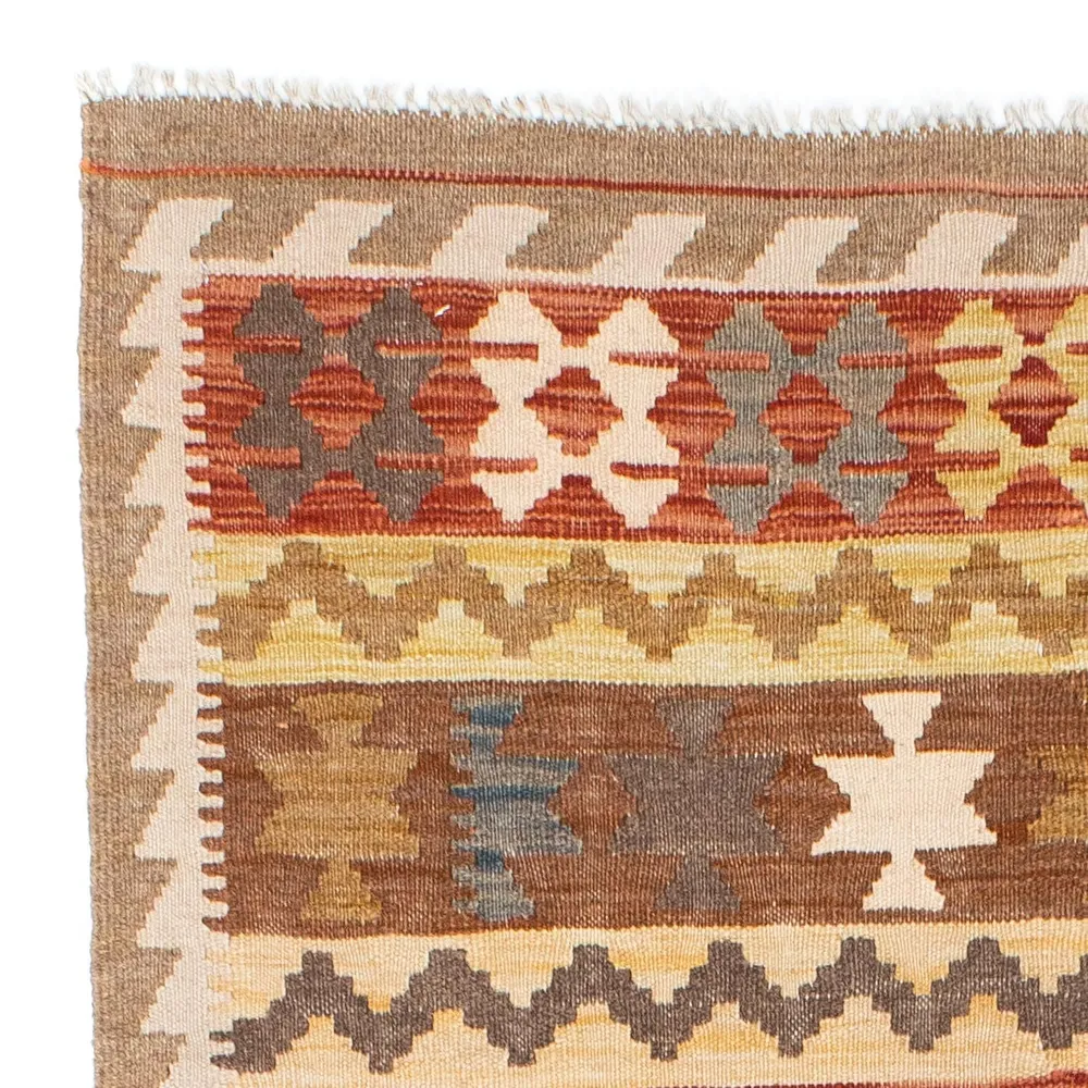 Kelim Teppich - Oriental 200 x 92 cm - hellbraun