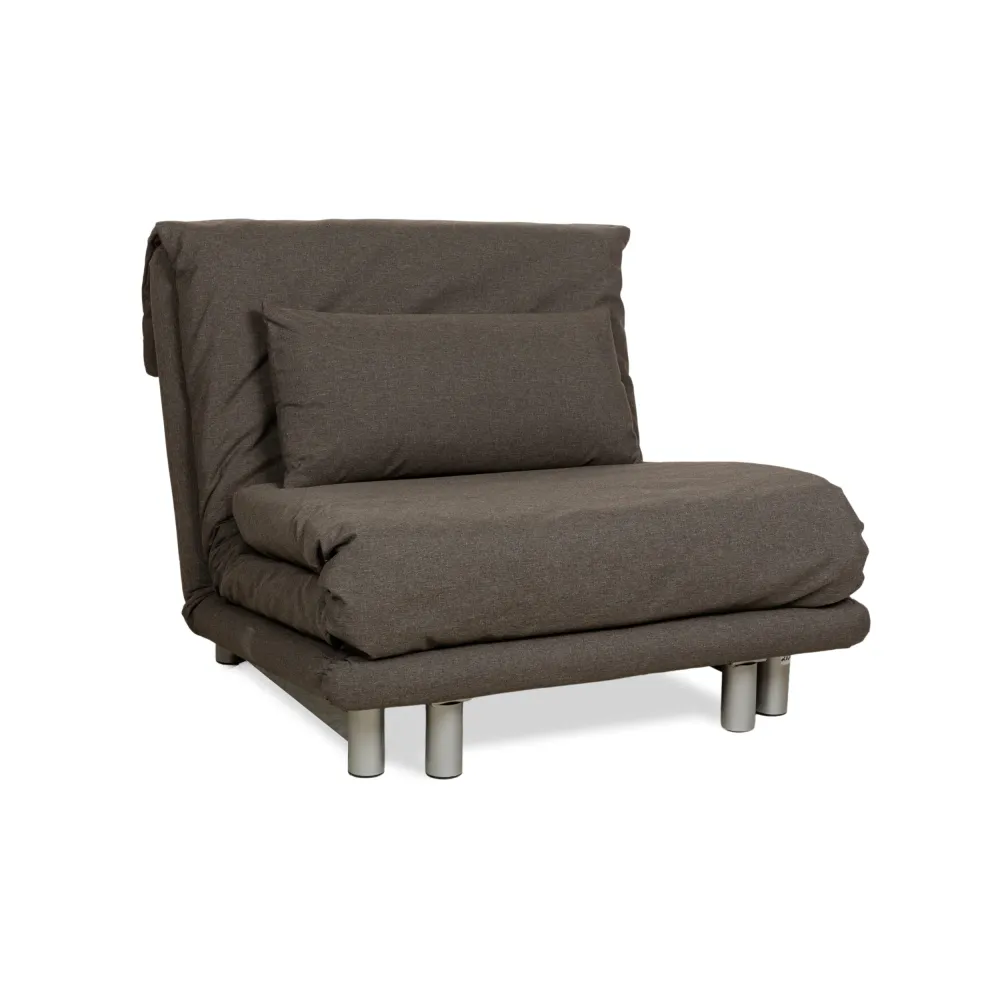 ligne roset Multy Stoff Sessel Grau Neubezug manuelle Funktion