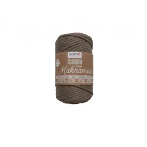 Makramee Cord 3mm 250g, gewebt, hellbraun