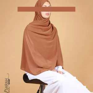 Maxi Stretch Chiffon - Hellbraun