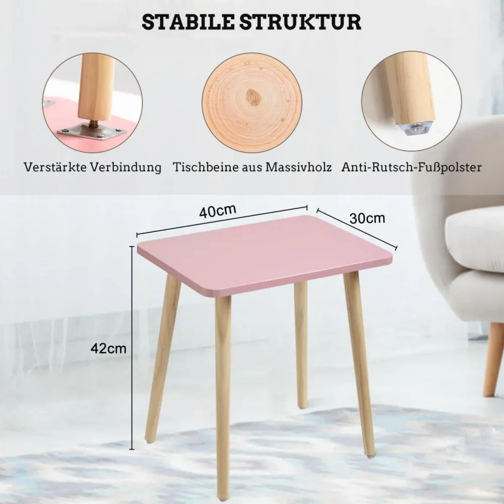 Modernes Beistelltisch Set 5 Farben Einfache Montage