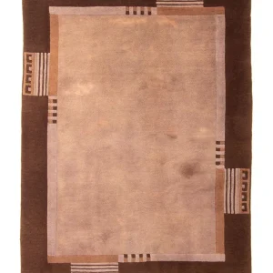 Nepal Teppich 193 x 142 cm - hellbraun