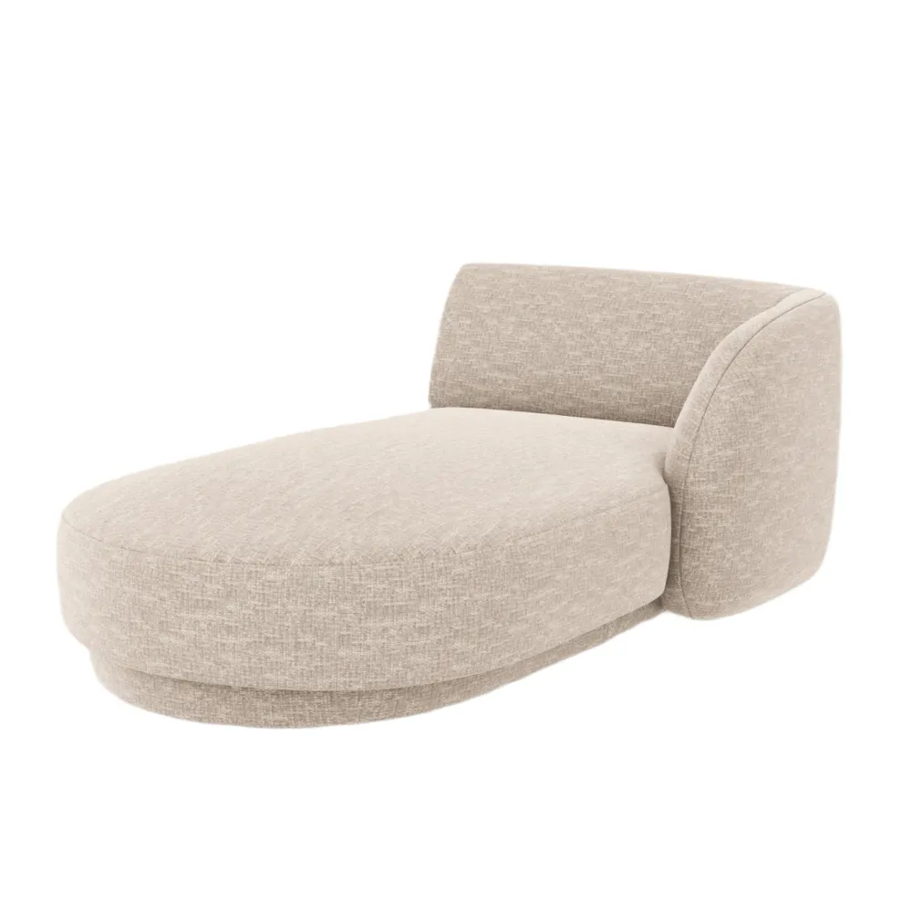 Rechtsseitiger Sessel MILEY beige Chenille