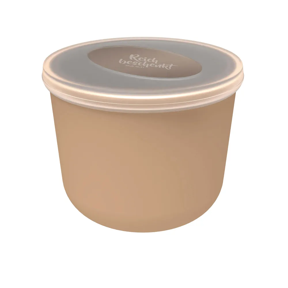 Reich beschenkt - Lunch-Pot (hellbraun)