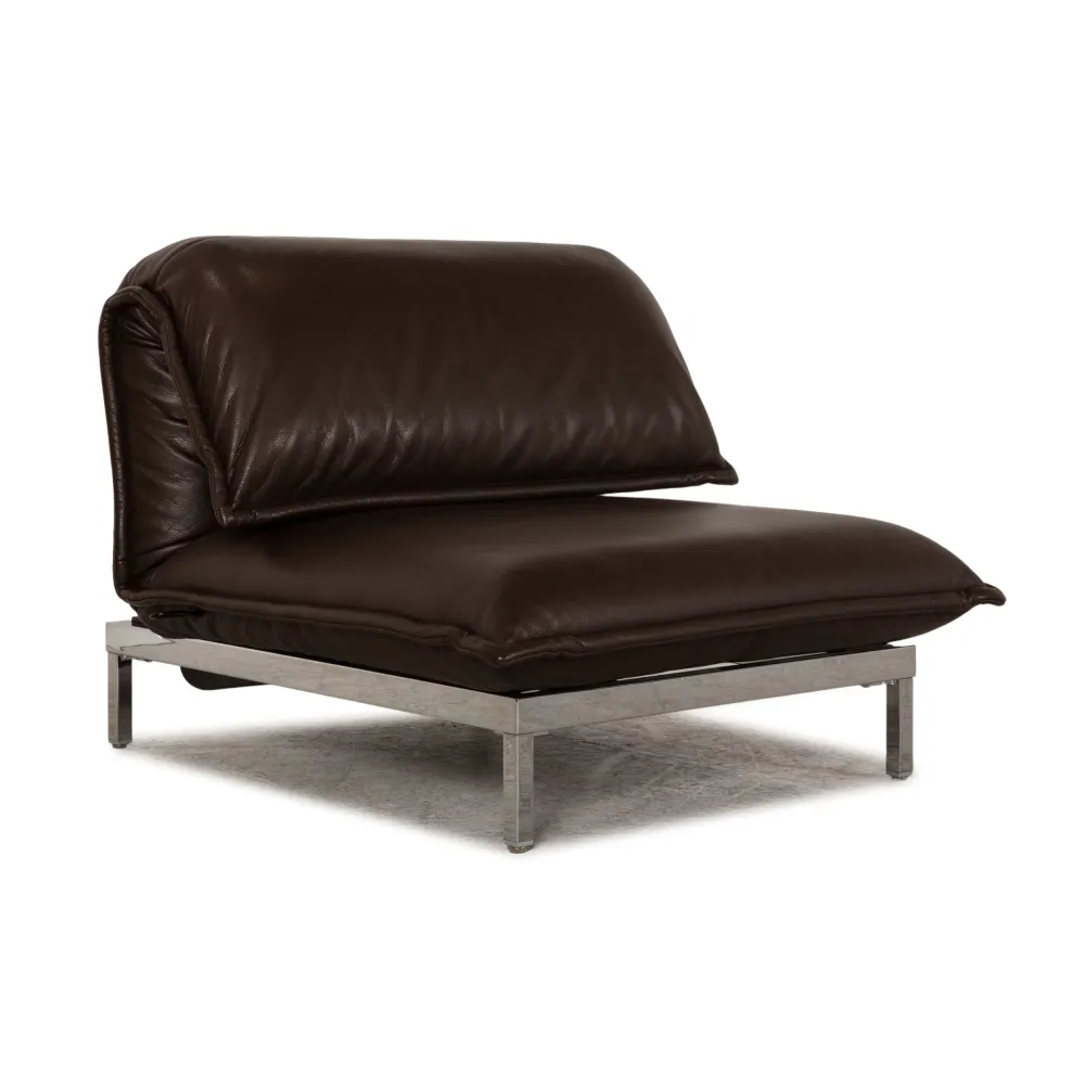 Rolf Benz Nova Leder Sessel Dunkelbraun Sofa Couch Funktion inkl. Vorziehfunktion