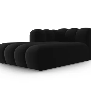Samt-Sessel links LUPINE schwarz