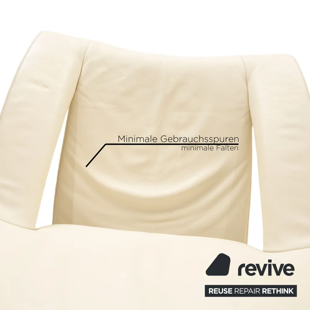 de Sede ds 255 Leder Sessel Creme manuelle Funktion