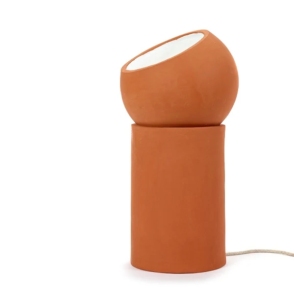 Serax Lampe Terra L aus Terrakotta designed Lauren van Driessche D25xH51cm