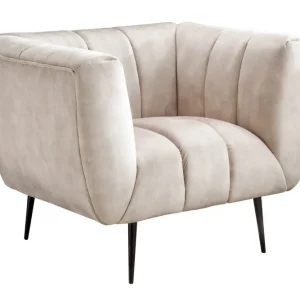 Sessel Elegance champagner schwarz