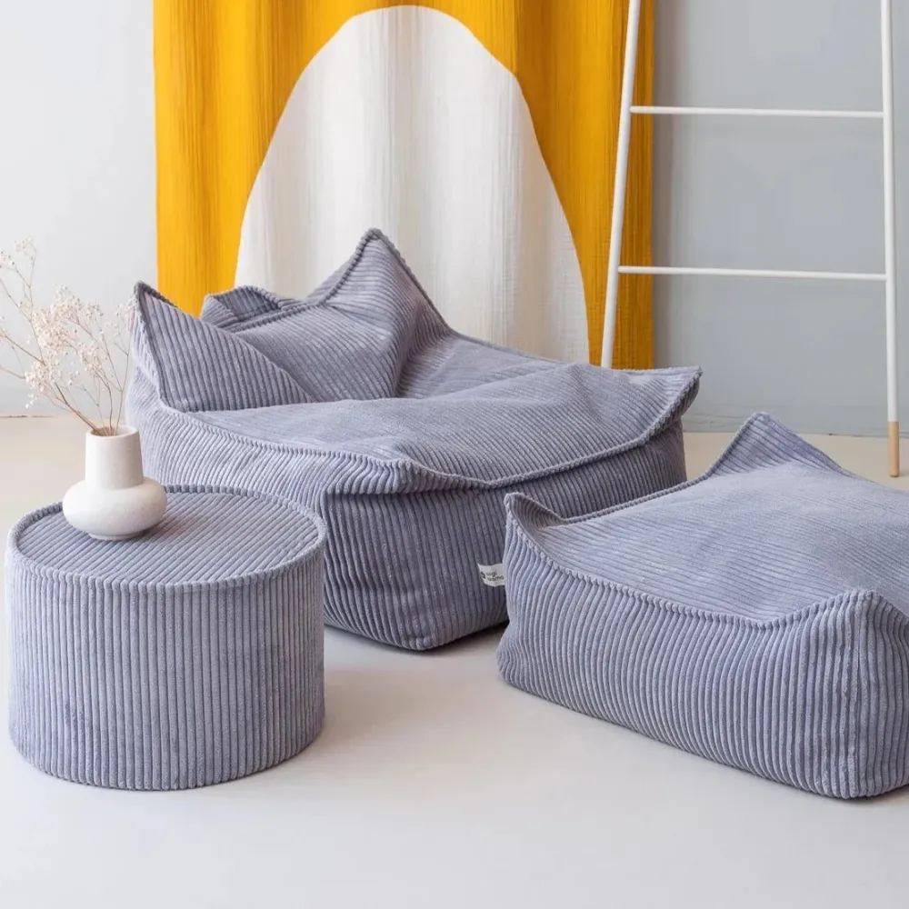 Sessel Pouf Birne Blau Myrtille