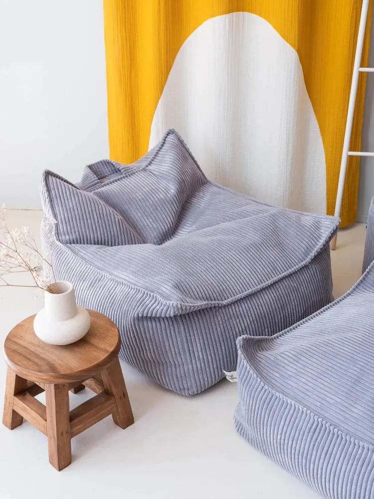 Sessel Pouf Birne Blau Myrtille