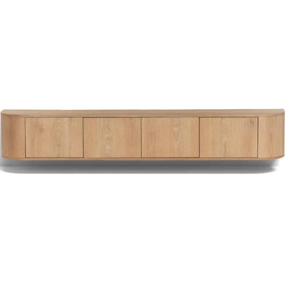 TV-Lowboard Novero schwebend 220cm - Hellbraun