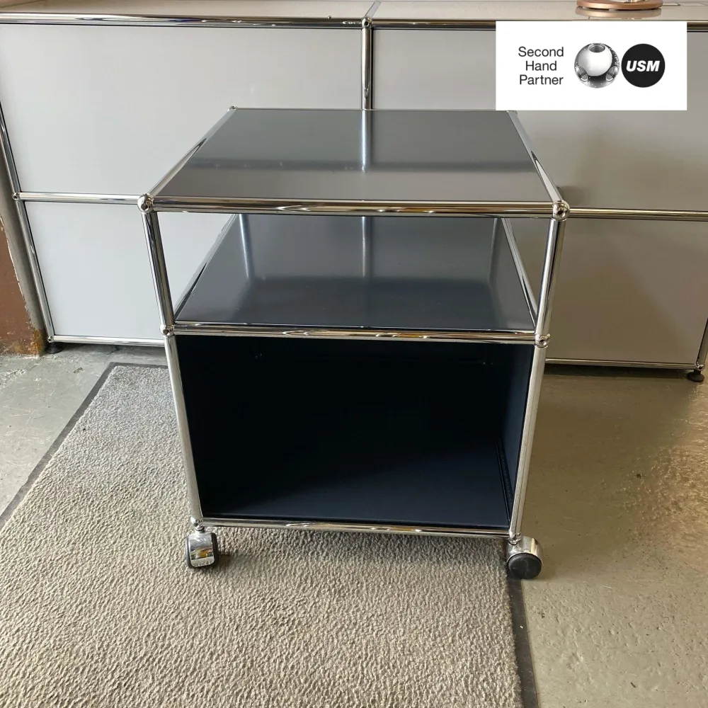 USM Haller Rollcontainer/Beistelltisch anthrazit