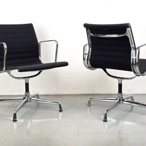 VITRA EAMES STUHL schwarz ea108 bürostuhl Alu chair sessel schwarz Besprechnungsraum Designerstuhl