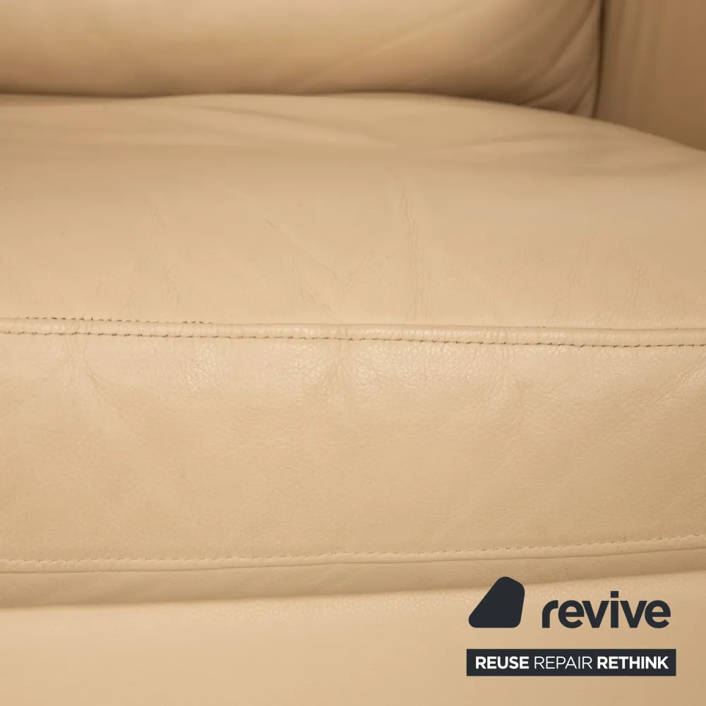 Walter Knoll Henry Leder Sessel Creme