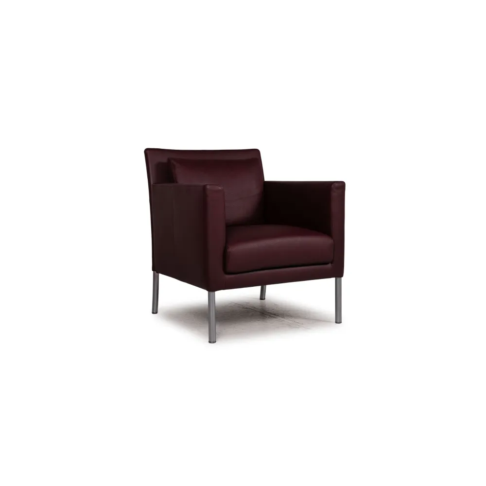 Walter Knoll Jason Leder Sessel Dunkelrot