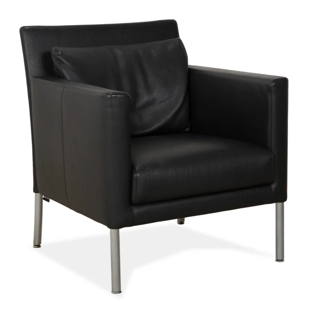 Walter Knoll Jason Leder Sessel Schwarz