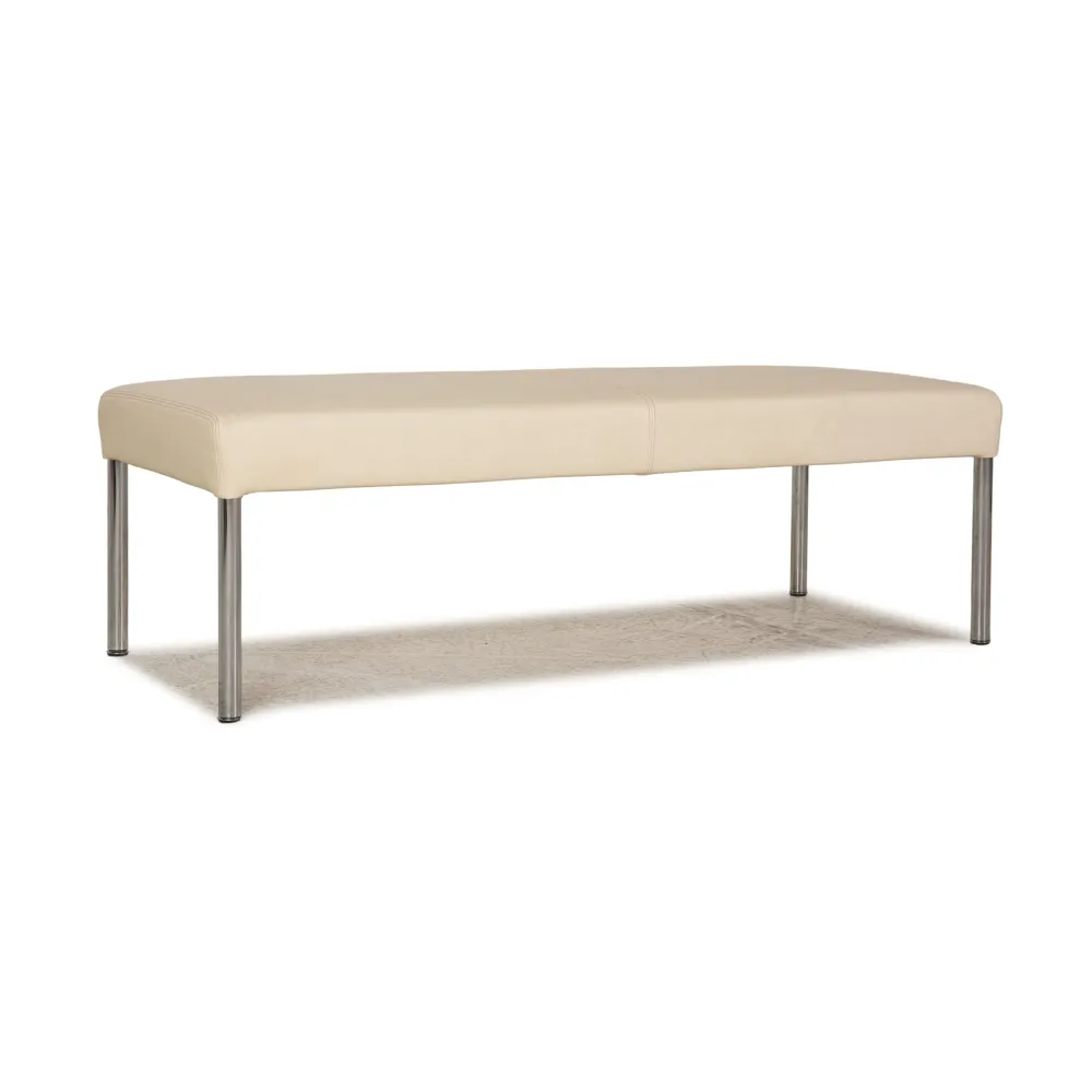 Walter Knoll Jason Leder Sitzbank Creme
