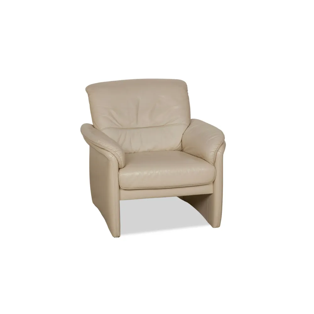 Willi Schillig Leder Sessel Creme