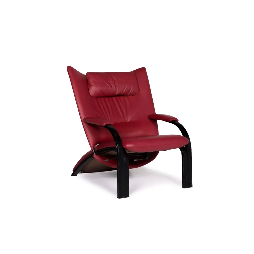 WK Wohnen Spot 698 Leder Sessel Rot #10537