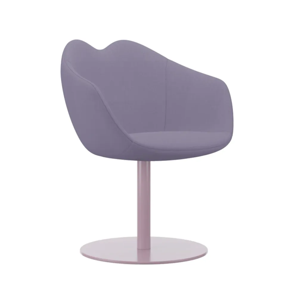 XOXO Sessel Violett mit runder Basis