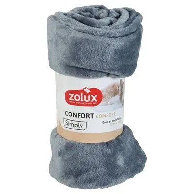 Zolux Hundedecke Cocoon Grau – Weiche Fleecedecke – Schützt Möbel
